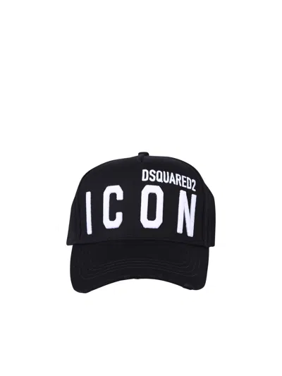 DSQUARED2 BLACK BE ICON HAT