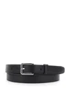 Dsquared2 Black Belt With Adjustable Buckle Closure In Leather Man In Black