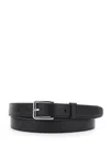Dsquared2 Black Belt With Adjustable Buckle Closure In Leather Man In Black