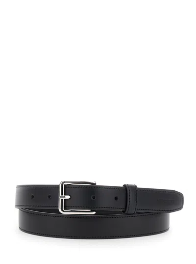 DSQUARED2 BLACK BELT WITH ADJUSTABLE BUCKLE CLOSURE IN LEATHER MAN