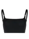 Dsquared2 Black Bikini Top With Adjustable Straps In Black