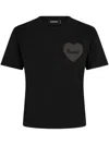 Dsquared2 Women Boxy-fit Cotton T-shirt In Black
