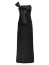 Dsquared2 Black Bow Corset Dress In Black