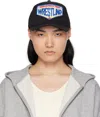 Dsquared2 Black Boxeur Baseball Cap In Nero