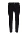 Dsquared2 Black Denim Stretch Jeans In Black