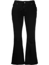 Dsquared2 Mid-rise Flared Jeans In Black