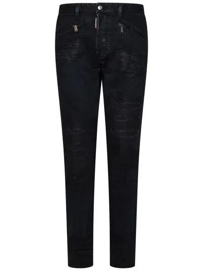 DSQUARED2 BLACK BULL RIPPED WASH COOL GUY JEANS
