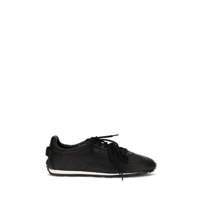 Dsquared2 Black Calf Leather Bos Taurus Athletic Sneakers