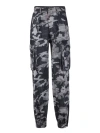 Dsquared2 Black Camouflage Pattern Wide Leg Trousers In Black