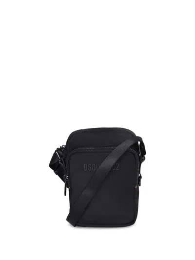 Dsquared2 Black Canvas Urban Crossbody Bag