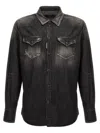 Dsquared2 Western Style Shirt With Chest Pockets And Pointed Collar In Black