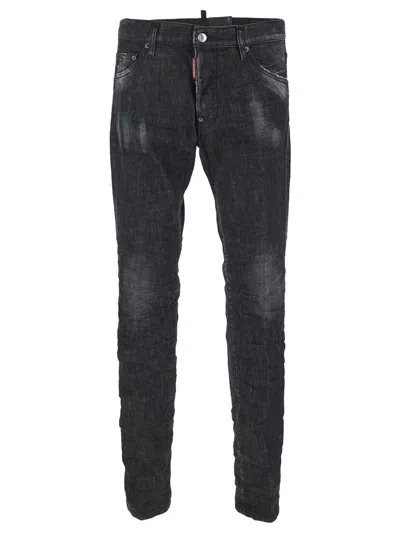 DSQUARED2 BLACK CLEAN WASH COOL GUY JEANS