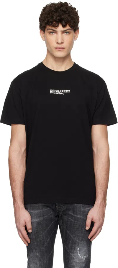 Dsquared2 Black Cool Fit T-shirt In 900 Black