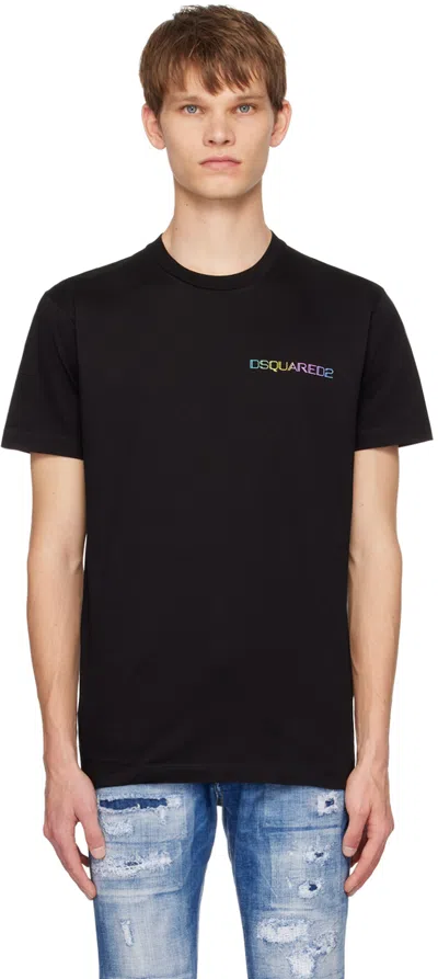 Dsquared2 Logo-print Cotton T-shirt In Black