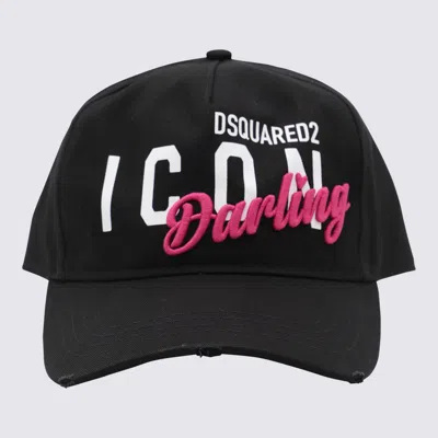 Dsquared2 Dsquared Women Baseball Hat With D2 Patch In Black