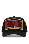 Dsquared2 Black Cotton Baseball Cap