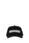 Dsquared2 Dsquared Black Gabardine Baseball Cap In Black