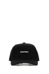 Dsquared2 Black Cotton Baseball Cap In Brown