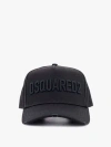 Dsquared2 Black Cotton Baseball Cap In Black