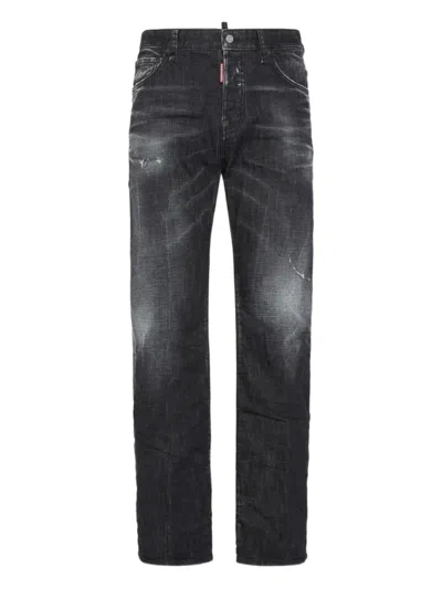 DSQUARED2 DSQUARED2 BLACK COTTON BLEND JEANS