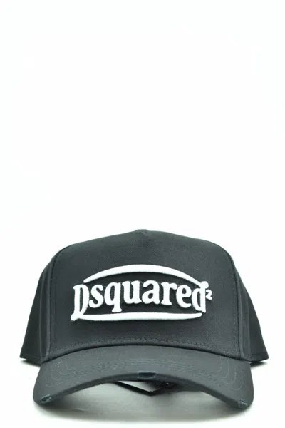 DSQUARED2 BLACK COTTON CAP