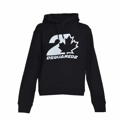 DSQUARED2 DSQUARED2 BLACK COTTON COOL FIT HOODIE
