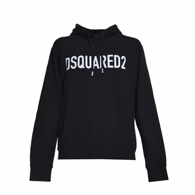Dsquared2 Black Cotton Cool Sweat Hoodie With Logo