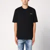 Dsquared2 Black Cotton Crew-neck T-shirt In Black 1