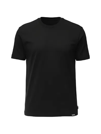 Dsquared2 Black Cotton Crew Neck T-shirts Polos