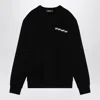 Dsquared2 Black Cotton Crewneck Sweatshirt With Logo In Black