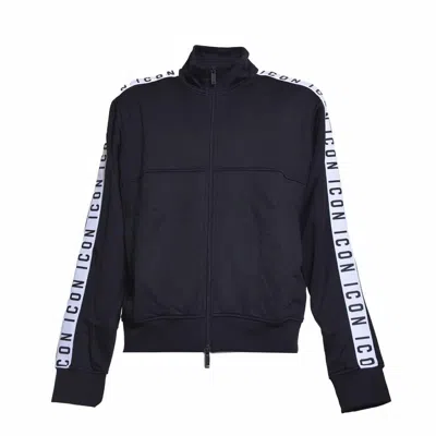 DSQUARED2 DSQUARED2 BLACK COTTON DEAN SPORT FIT HOODIE