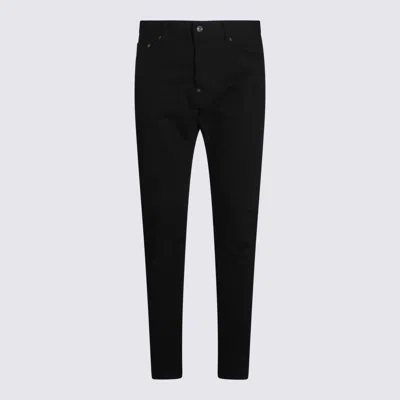 DSQUARED2 DSQUARED2 BLACK COTTON DENIM JEANS