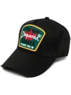 Dsquared2 Embroidered Logo Cotton Cap In Black