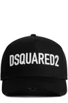 Dsquared2 Contemporary Black And White Baseball Cap In Black