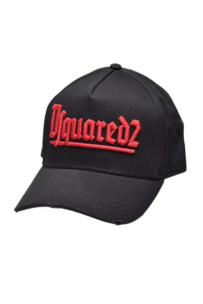 Dsquared2 Black Cotton Hat