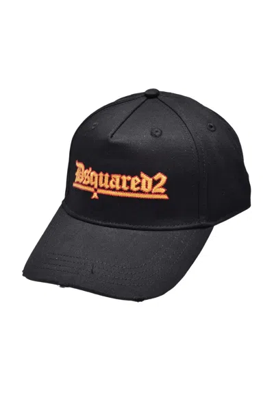 Dsquared2 Black Cotton Hat