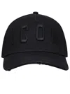 DSQUARED2 BLACK COTTON ICON HAT
