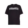 Dsquared2 Mens Black Brand-print Crewneck Regular-fit Cotton-jersey T-shirt In Black