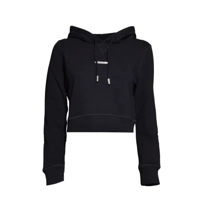 DSQUARED2 DSQUARED2 BLACK COTTON MINI FIT HOODIE