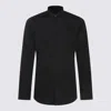 Dsquared2 Pointed-collar Conceal Fastened Shirt In Black