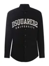 DSQUARED2 DSQUARED2 BLACK COTTON SHIRT