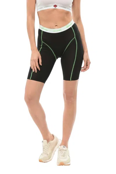 Dsquared2 Black Cotton Solid Activewear