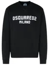 Dsquared2 Logo Print Sweatshirt In Black In Black
