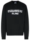 Dsquared2 Logo Print Sweatshirt In Black In Black
