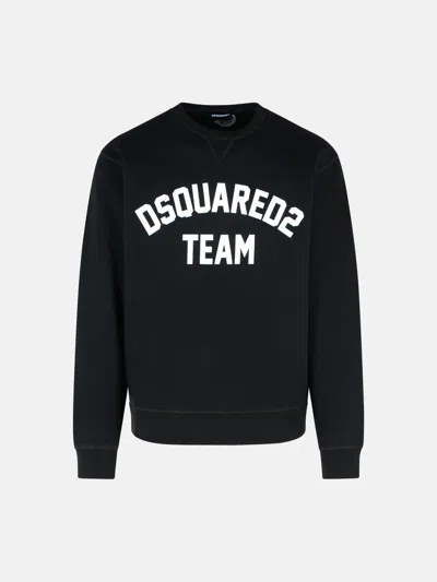 Dsquared2 Black Cotton Sweatshirt