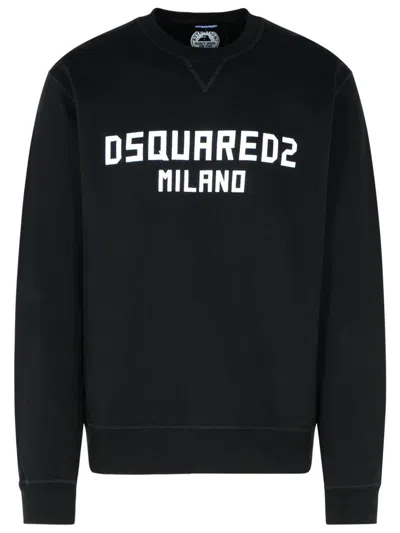 Dsquared2 Black Cotton Sweatshirt