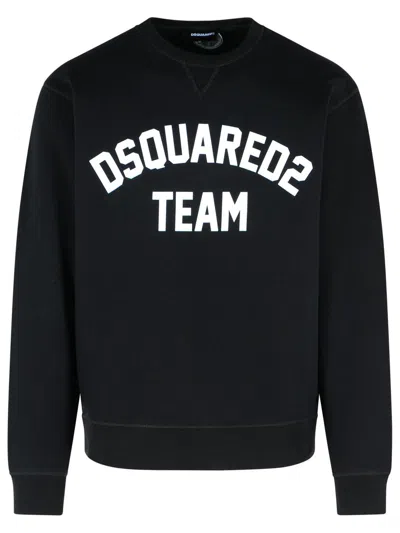 DSQUARED2 DSQUARED2 BLACK COTTON SWEATSHIRT