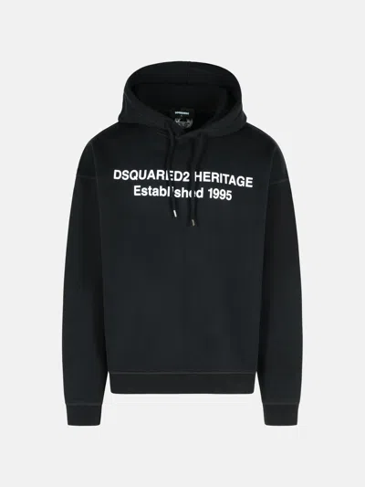 Dsquared2 Black Cotton Sweatshirt