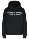 Dsquared2 Black Cotton Sweatshirt In Black