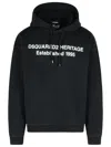 Dsquared2 Black Cotton Sweatshirt In Black